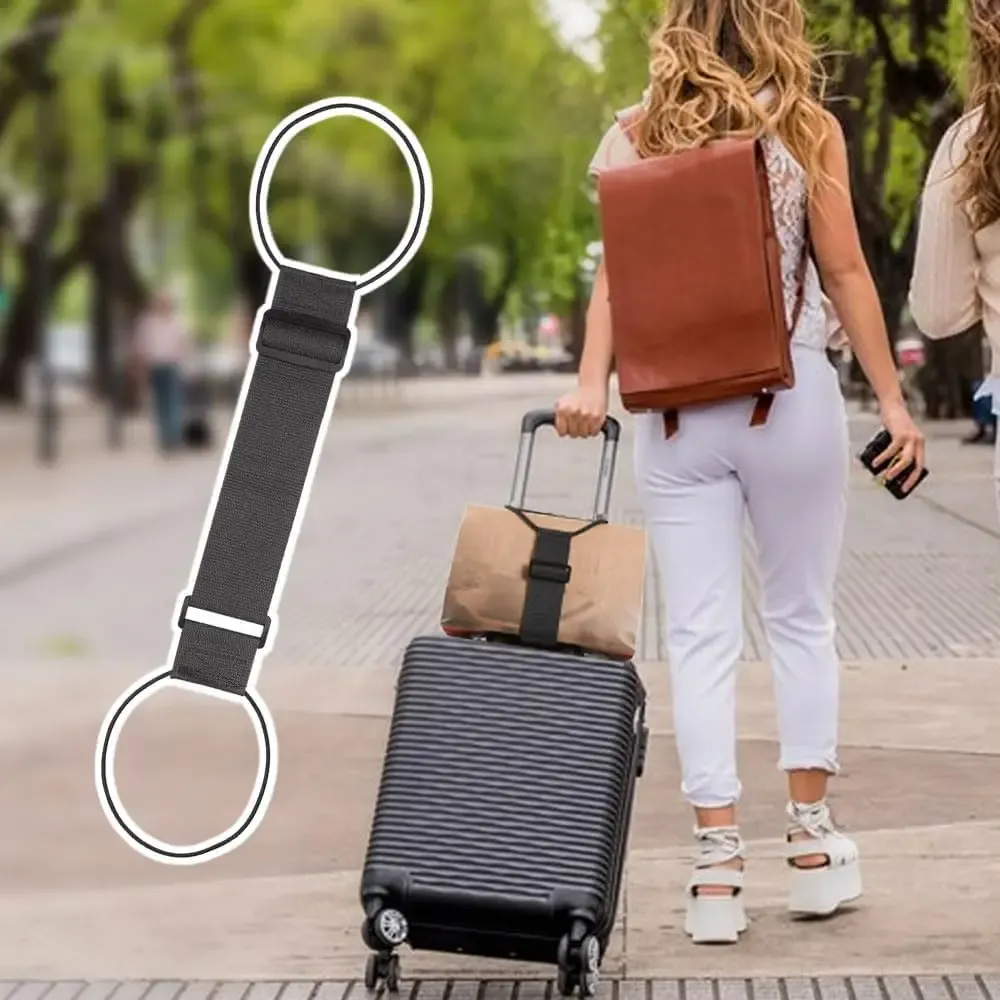 Adjustable Elastic Luggage Strap Carrier Belt for Suitcases and Carry-On Bags - Secure Travel Bungee for Multiple Bags showcase 3