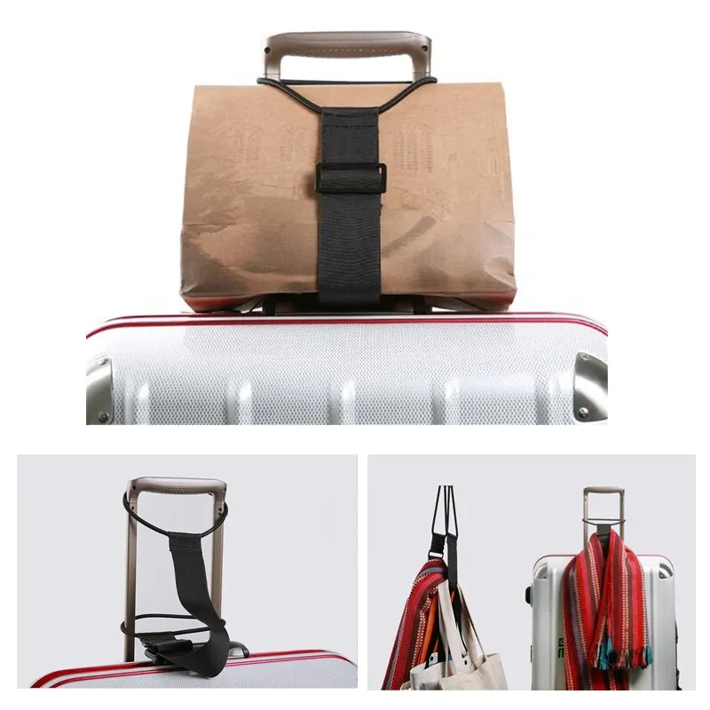 Adjustable Elastic Luggage Strap for Suitcases & Bags - Durable Nylon Travel Security Belt with Secure Carry On Feature thumbnail 5