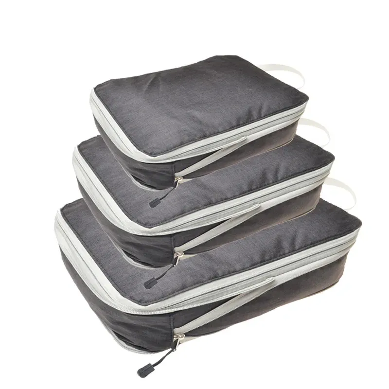 Foldable Compressible Packing Cubes Set - Waterproof Nylon Travel Storage Bags, Portable Luggage Organizers with Handbag for Suitcase showcase 9