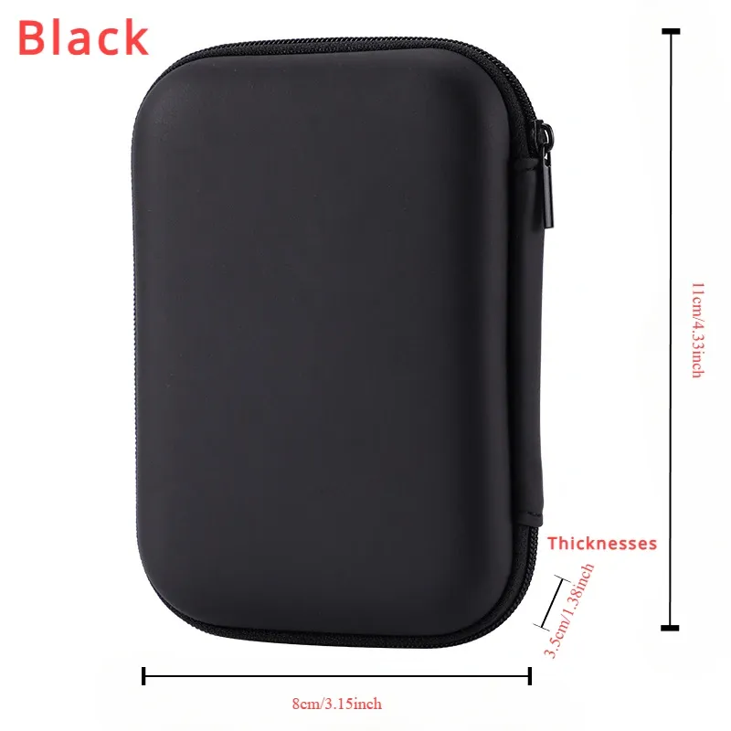 Portable Waterproof EVA Card Storage Bag & Headphone Case - Travel Organizer for Data Cables & Accessories thumbnail 2