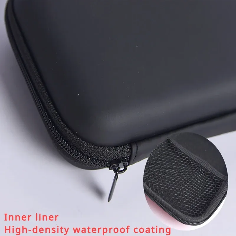 Portable Waterproof EVA Card Storage Bag & Headphone Case - Travel Organizer for Data Cables & Accessories thumbnail 5