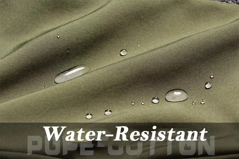Waterproof Shark Skin Tactical Jacket & Cargo Pants Set for Men - Thicken Fleece Lined, Windproof, Soft Shell Combat Gear for Outdoor Activities showcase 27