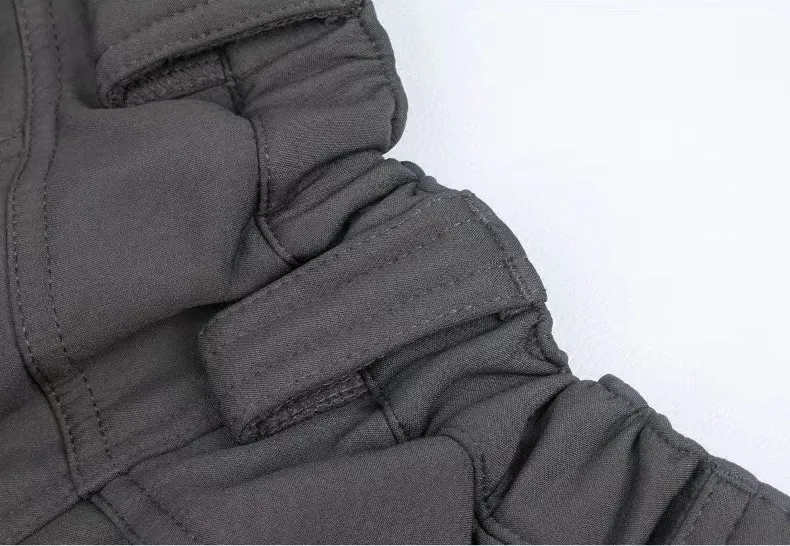 Men's Fleece Lined Softshell Cargo Pants - Warm, Waterproof Hiking, Fishing, Camping Trousers for Autumn/Winter Adventures showcase 3