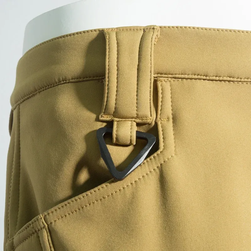 Men's Fleece Lined Softshell Cargo Pants - Warm, Waterproof Hiking, Fishing, Camping Trousers for Autumn/Winter Adventures showcase 20