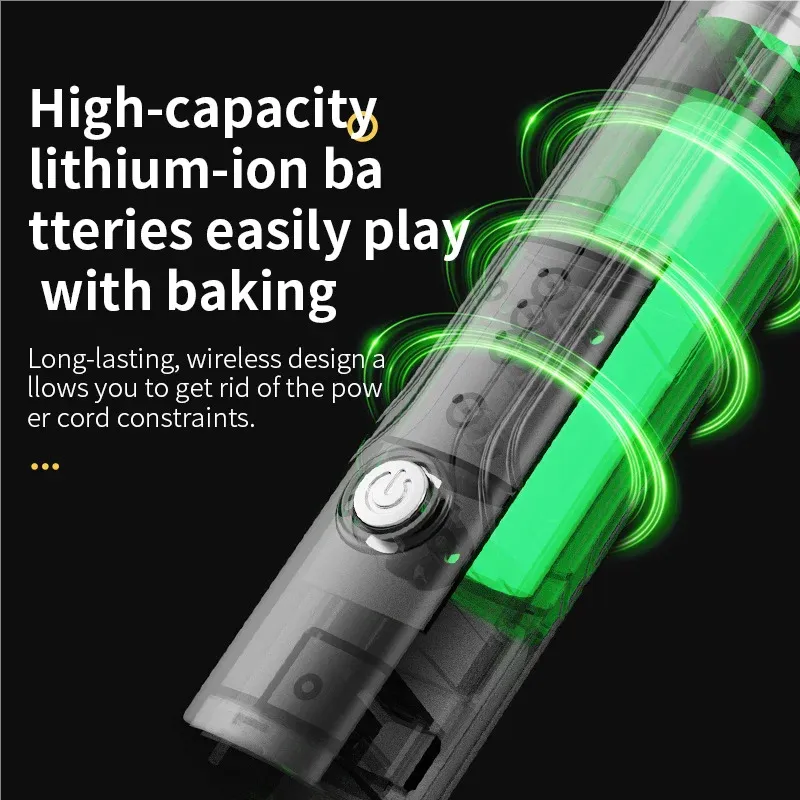 Rechargeable Mini Milk Frother - 3 Speed USB-C Handheld Electric Whisk for Coffee, Lattes, Cappuccinos, Smoothies - Portable Kitchen Tool thumbnail 6