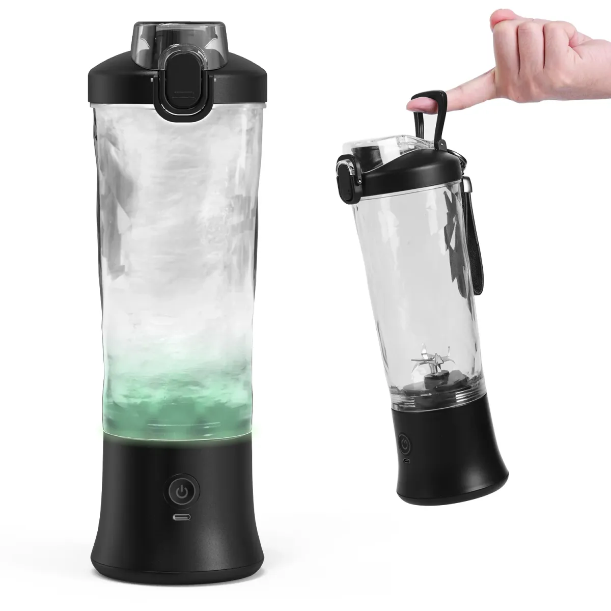 Portable Electric Blender 600ML with 6-Blade Design, USB Rechargeable 4000mAh Battery for Smoothies, Juices, Shakes - Perfect for Travel, Sports, and Kitchen Use showcase 14