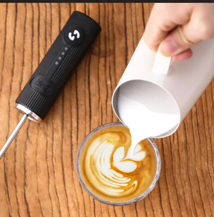 Bincoo USB Rechargeable Coffee Frother, 2 Speeds Electric Milk Mixer for Lattes, Cappuccinos, Hot Chocolate, Egg Beater, Kitchen Cooking Tool showcase 17