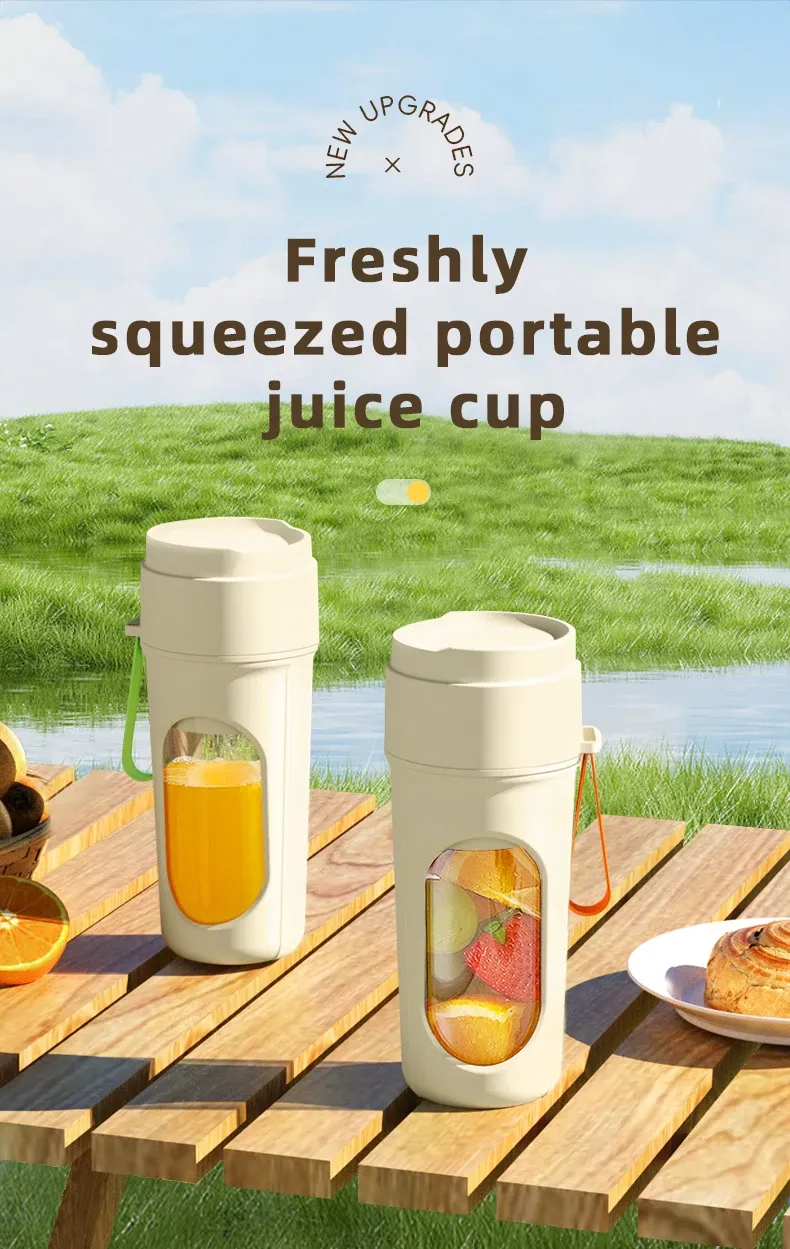 12 Blades Electric Portable Blender 350ML USB Rechargeable Juicer Cup for Smoothies & Fruit Mixes - Perfect for On-the-Go Health showcase 1