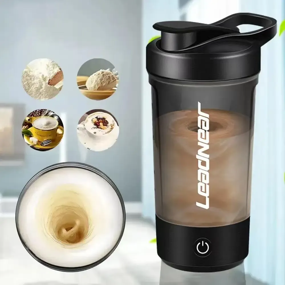 Portable Electric Blender USB Rechargeable Shaker Cup - Powerful Sport Mixing Cup for Smoothies, Milkshakes, Coffee - Ideal for Outdoor Fitness & Travel
