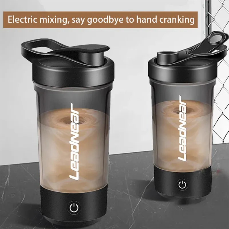 Portable Electric Blender USB Rechargeable Shaker Cup - Powerful Sport Mixing Cup for Smoothies, Milkshakes, Coffee - Ideal for Outdoor Fitness & Travel showcase 1