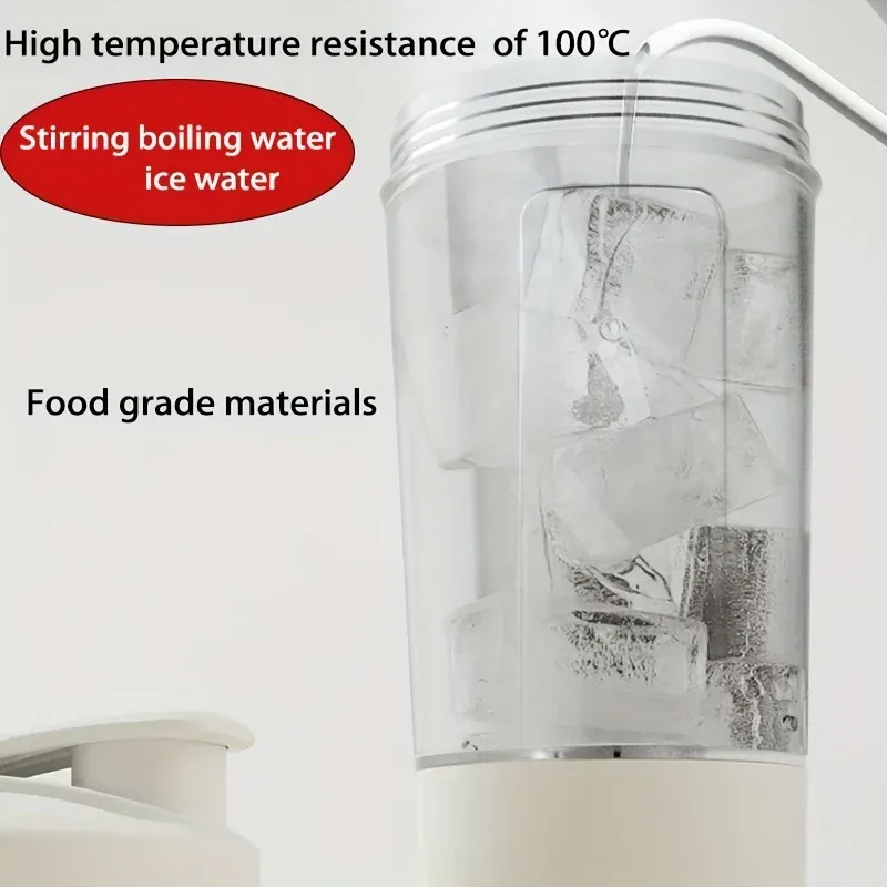 Portable Electric Blender USB Rechargeable Shaker Cup - Powerful Sport Mixing Cup for Smoothies, Milkshakes, Coffee - Ideal for Outdoor Fitness & Travel showcase 16
