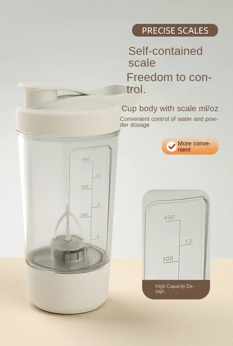 Portable Electric Blender USB Rechargeable Shaker Cup - Powerful Sport Mixing Cup for Smoothies, Milkshakes, Coffee - Ideal for Outdoor Fitness & Travel showcase 11