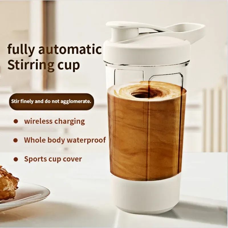 Portable Electric Blender USB Rechargeable Shaker Cup - Powerful Sport Mixing Cup for Smoothies, Milkshakes, Coffee - Ideal for Outdoor Fitness & Travel showcase 3
