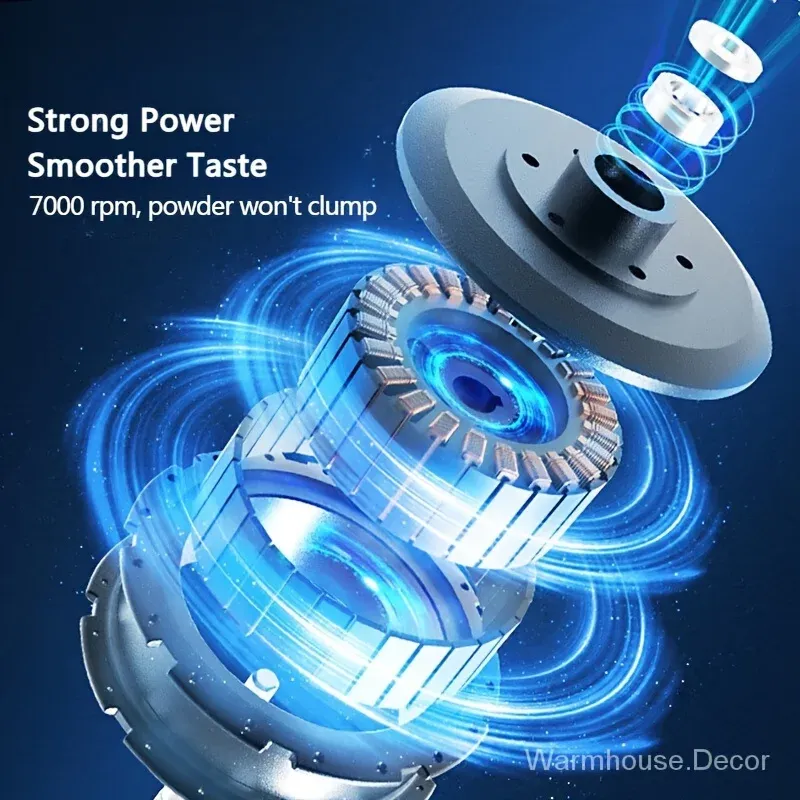 Portable Electric Blender USB Rechargeable Shaker Cup - Powerful Sport Mixing Cup for Smoothies, Milkshakes, Coffee - Ideal for Outdoor Fitness & Travel showcase 15