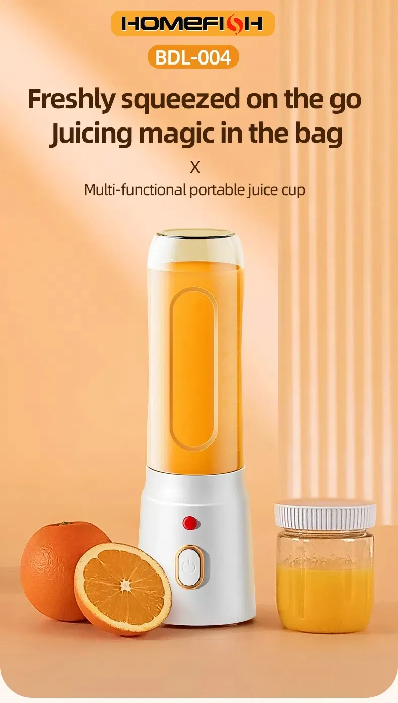 500ML Portable Electric Blender 40W USB Rechargeable Cordless Juicer Cup, High-Powered for Smoothies, Milkshakes, and Juices - Perfect for On-the-Go showcase 1