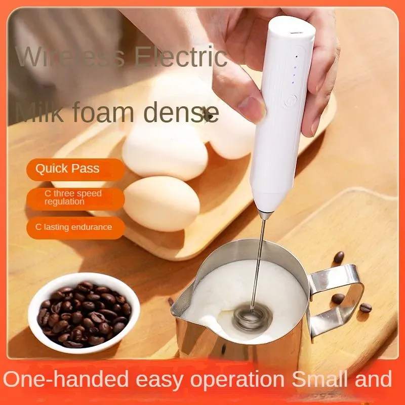 Portable USB Rechargeable Mini Blender - 3 Speed Adjustable Stainless Steel Handheld Milk Frother for Smoothies, Coffee, and Kitchen Use showcase 5