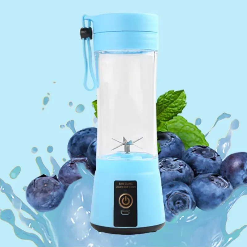 USB Rechargeable Portable Blender Juicer 380ml - Mini Electric Smoothie Maker with 6 Blades, Perfect for Kitchen, Travel, and Healthy Shakes showcase 14