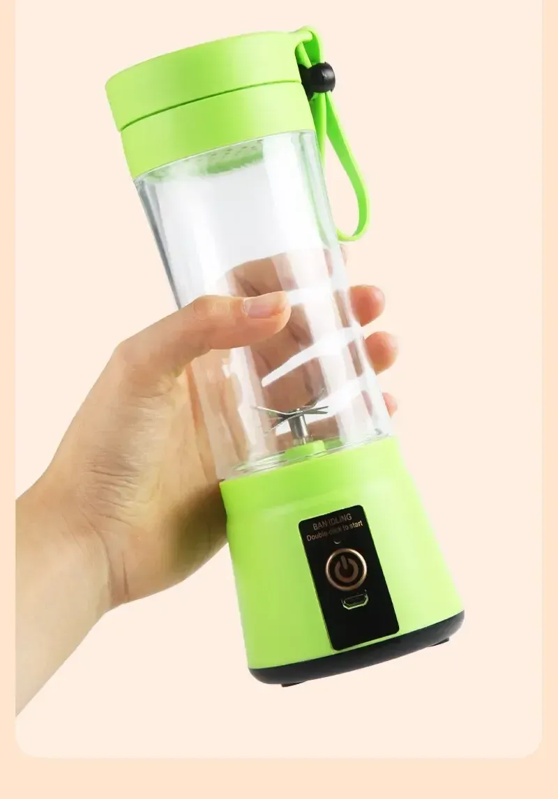 USB Rechargeable Portable Blender Juicer 380ml - Mini Electric Smoothie Maker with 6 Blades, Perfect for Kitchen, Travel, and Healthy Shakes showcase 8