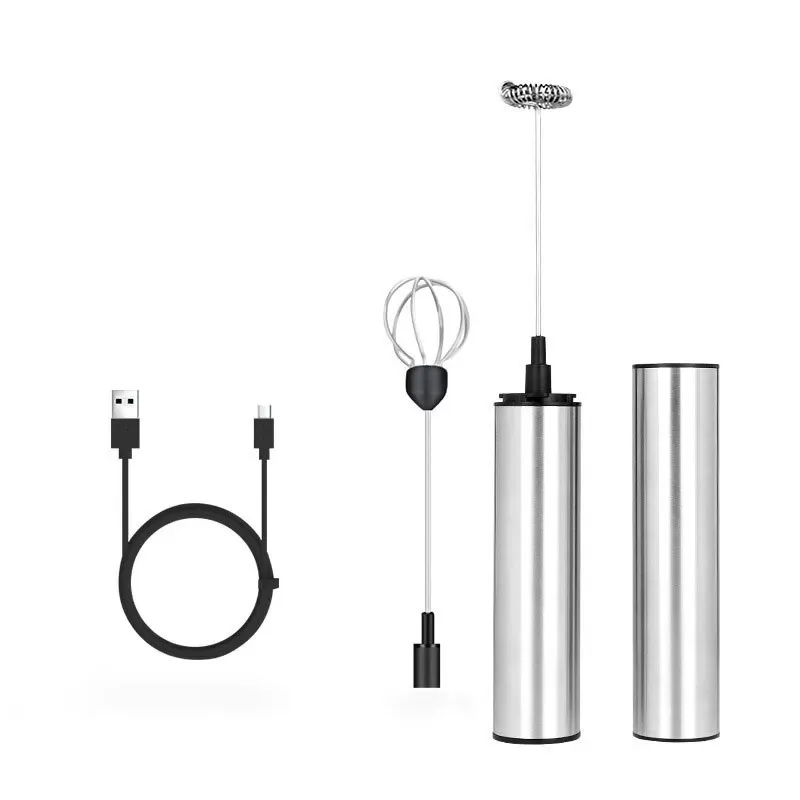 Portable USB Rechargeable Electric Milk Frother & Drink Mixer - Handheld Foam Maker for Coffee, Lattes, Cappuccinos, Egg Beater - Fast High-Speed Blender - Image 6