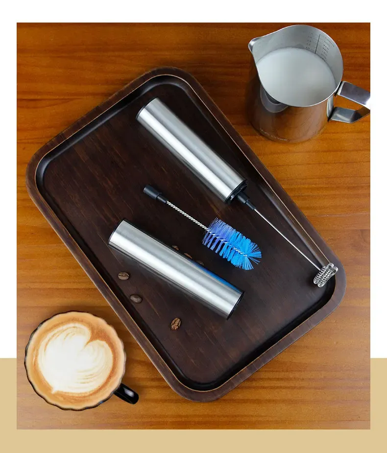 Portable USB Rechargeable Electric Milk Frother & Drink Mixer - Handheld Foam Maker for Coffee, Lattes, Cappuccinos, Egg Beater - Fast High-Speed Blender showcase 6