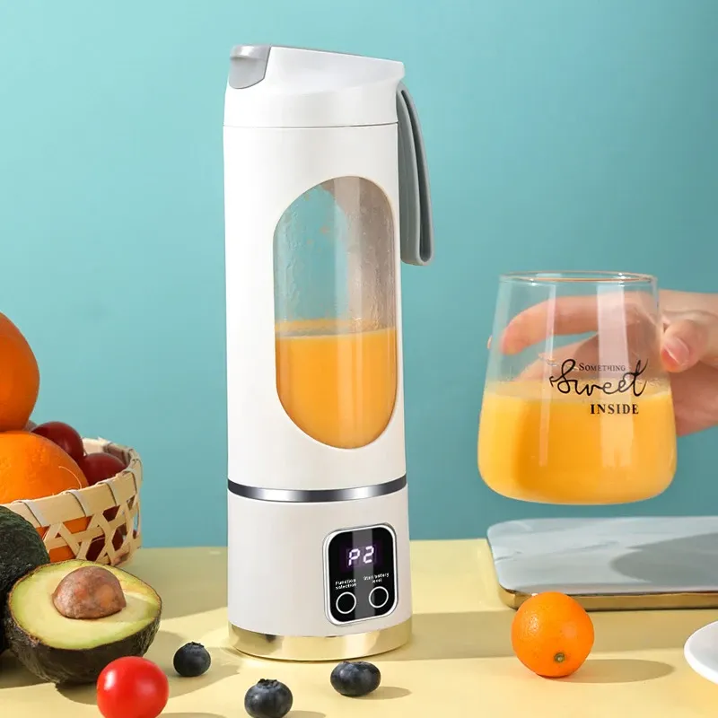 Portable USB Rechargeable Blender Juicer - Compact Wireless Personal Smoothie Maker with Stainless Steel Blades for Smoothies, Shakes, and Juices thumbnail 6