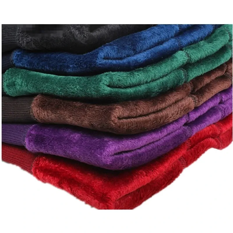 Plus Size Women's Warm Velvet Leggings - High Waist, Thick Winter Pants for Comfort and Style - Image 4