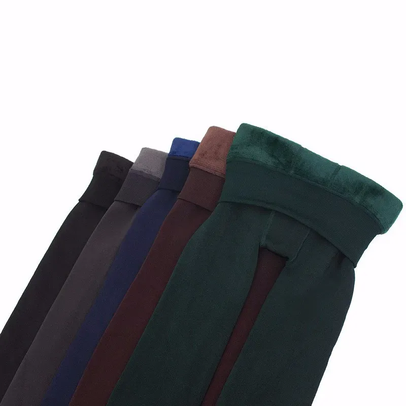 Plus Size Women's Warm Velvet Leggings - High Waist, Thick Winter Pants for Comfort and Style showcase 20