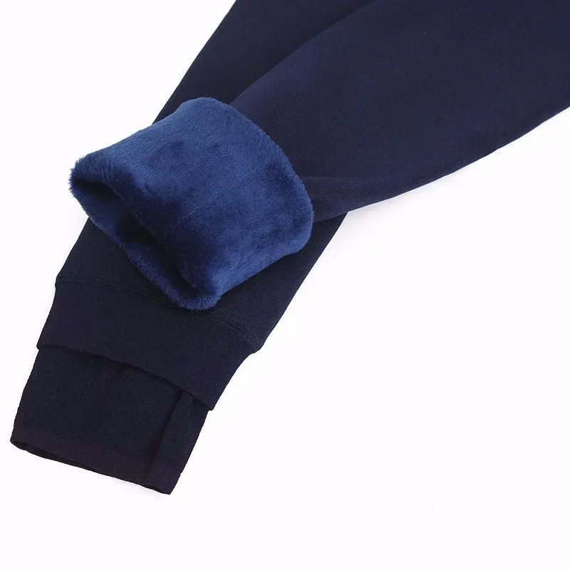Plus Size Women's Warm Velvet Leggings - High Waist, Thick Winter Pants for Comfort and Style showcase 24