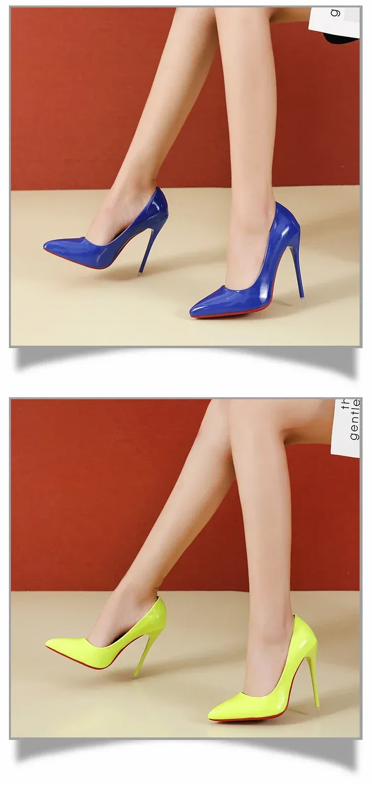 Women's Sexy Red Bottom High Heels Pumps - 12cm Stiletto Pointed Toe Wedding Dress Shoes, Available in Nude & Black showcase 10