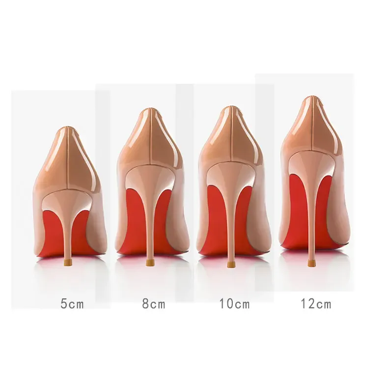 Elegant Women's Pointed Toe High Heel Pumps - Luxury Red Shiny Bottom Party Shoes for Ladies showcase 25
