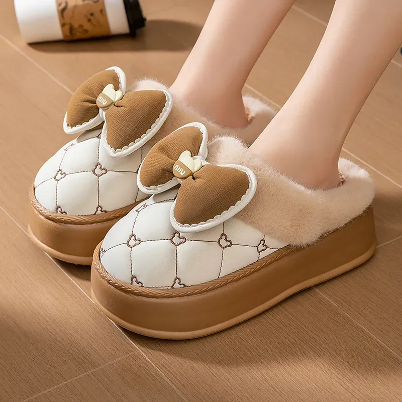 Women's Fluffy Cat Paw Slippers - Cozy Closed Heel Home Shoes, Warm Winter Slip-On Loafers with Animal Claw Design for Ultimate Comfort showcase 44