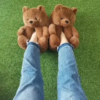 Women's Fluffy Cat Paw Slippers - Cozy Closed Heel Home Shoes, Warm Winter Slip-On Loafers with Animal Claw Design for Ultimate Comfort showcase 33