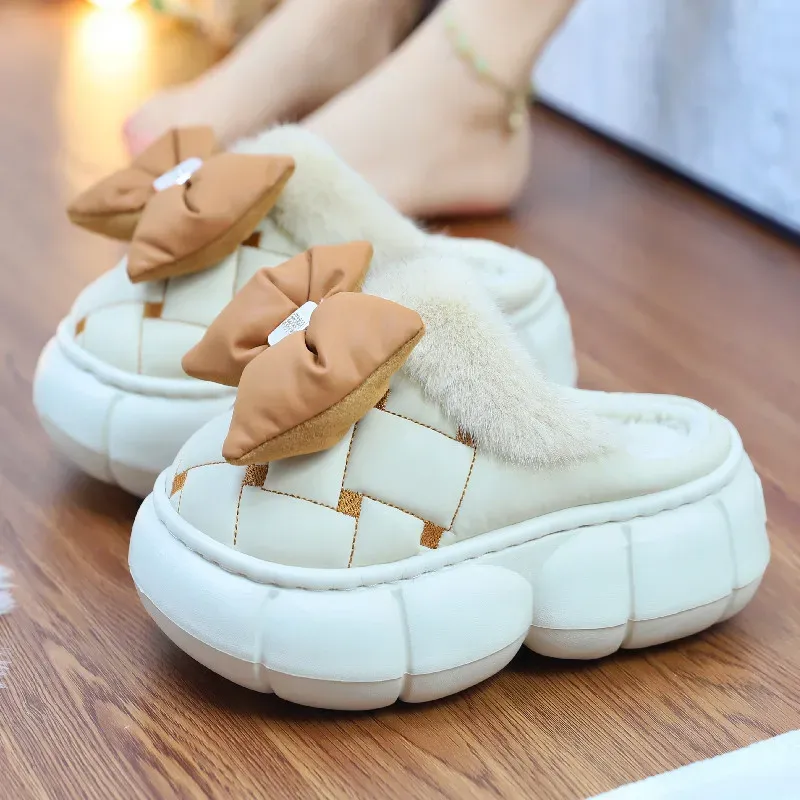 Women's Fluffy Cat Paw Slippers - Cozy Closed Heel Home Shoes, Warm Winter Slip-On Loafers with Animal Claw Design for Ultimate Comfort showcase 40