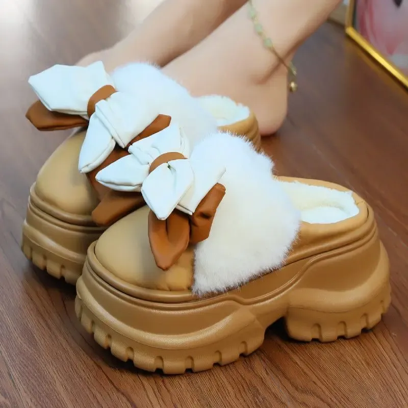 Women's Fluffy Cat Paw Slippers - Cozy Closed Heel Home Shoes, Warm Winter Slip-On Loafers with Animal Claw Design for Ultimate Comfort showcase 39