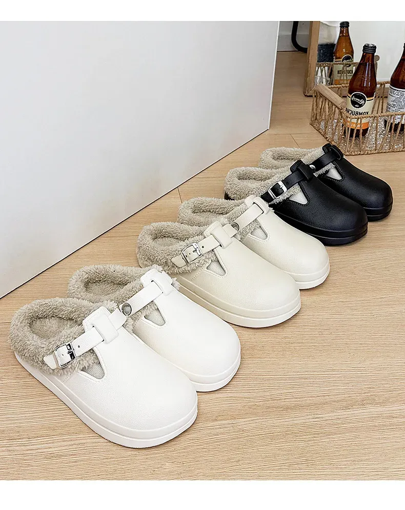 Waterproof EVA Indoor Outdoor Slippers for Women - Warm Plush Winter Shoes with Thick Anti-Slip Sole for Home & Daily Walking showcase 11