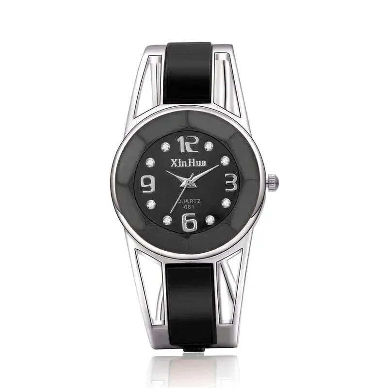 Luxury Stainless Steel Dial Quartz Bracelet Watch for Women - Elegant Ladies Wristwatch with Skeleton Design showcase 10