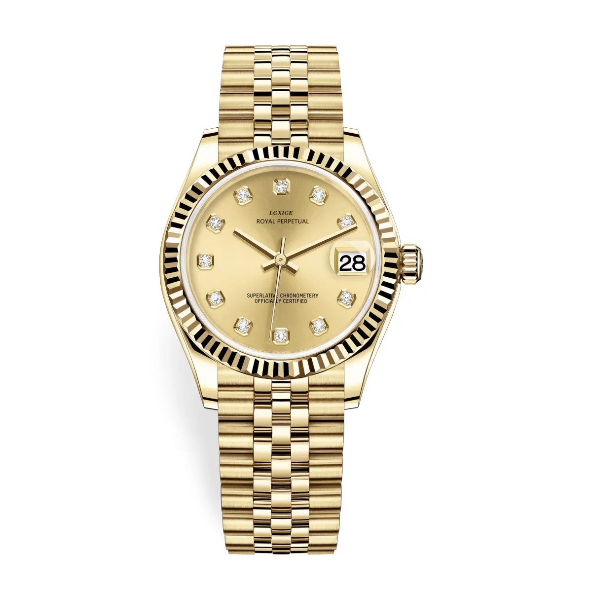 LGXIGE Luxury Women's Quartz Dress Watch - Elegant Stainless Steel Waterproof with Date Display, Original Fashion Wristwatch for Ladies showcase 10
