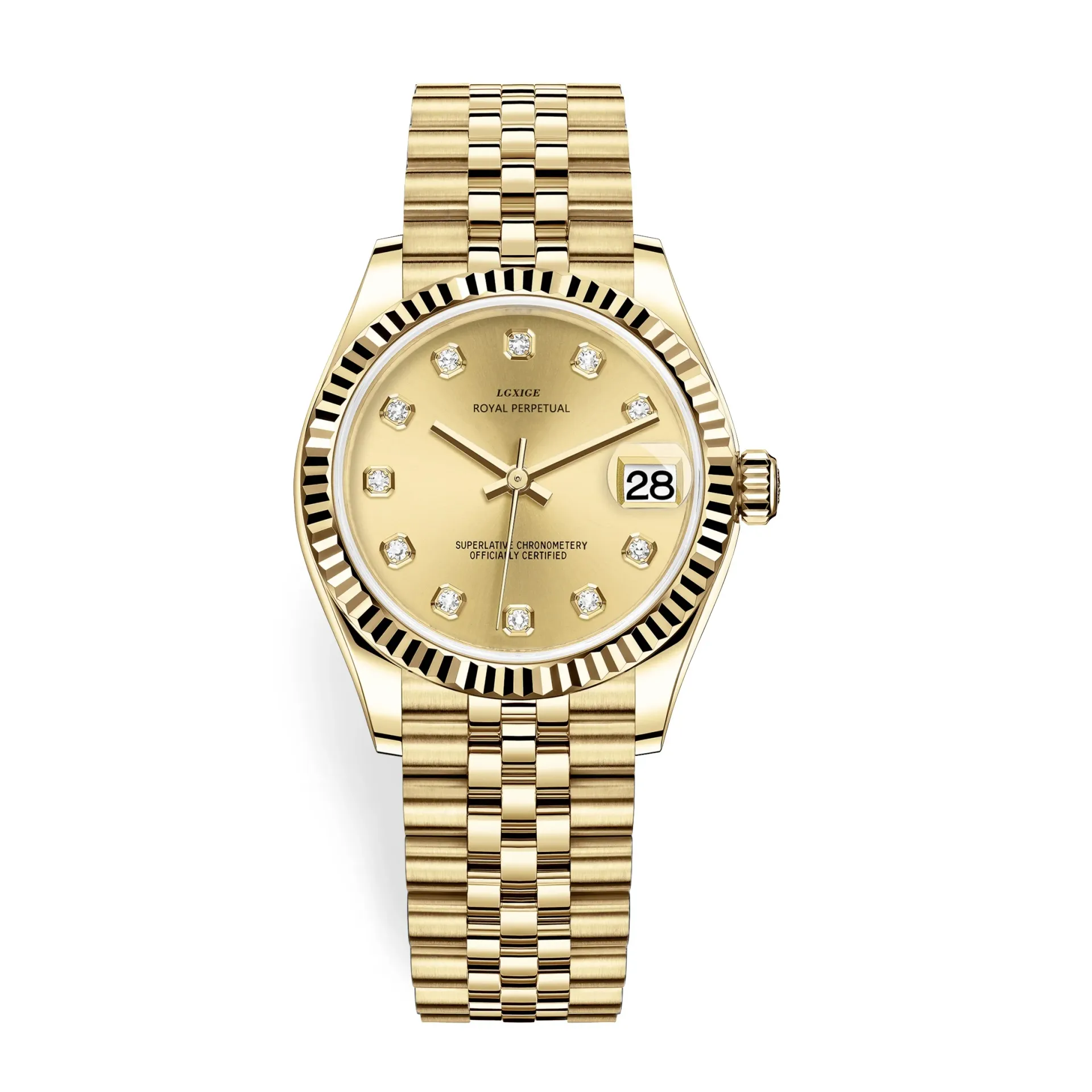 LGXIGE Luxury Women's Quartz Dress Watch - Elegant Stainless Steel Waterproof with Date Display, Original Fashion Wristwatch for Ladies thumbnail 6