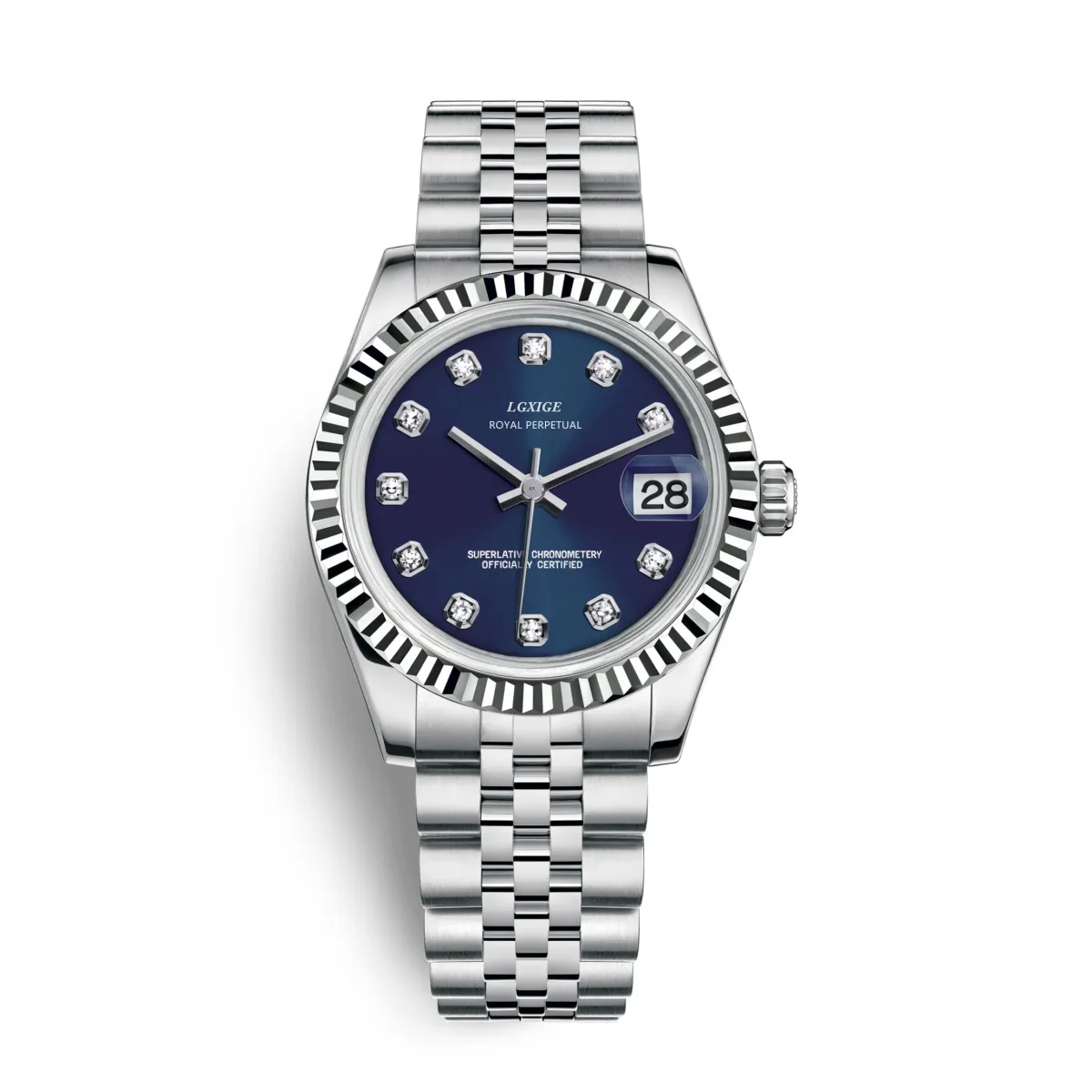 LGXIGE Luxury Women's Quartz Dress Watch - Elegant Stainless Steel Waterproof with Date Display, Original Fashion Wristwatch for Ladies showcase 5