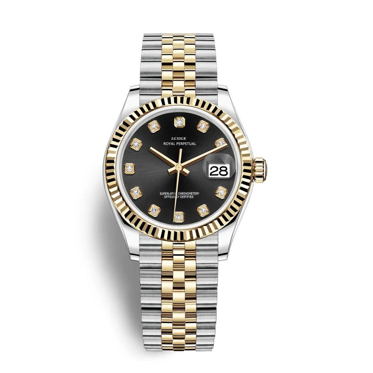 LGXIGE Luxury Women's Quartz Dress Watch - Elegant Stainless Steel Waterproof with Date Display, Original Fashion Wristwatch for Ladies showcase 1