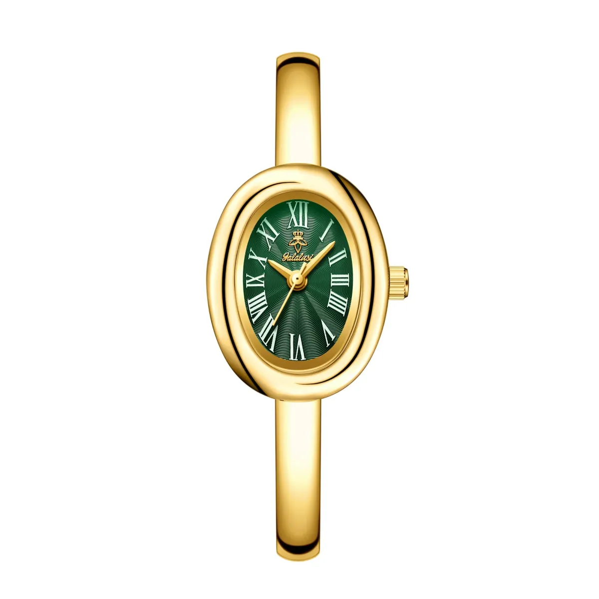 YaLaLuSi Women's Oval Dial Bracelet Watch - Water-Resistant Quartz Movement, Retro Roman Numerals, Alloy Band, Elegant & Casual Style, Perfect Gift for Her showcase 10
