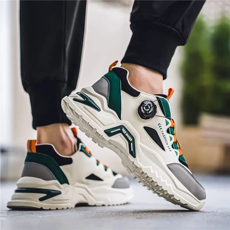 Men's Korean Fashion Sneakers: Casual Sports Shoes, Soft Sole, Non-Slip Outdoor Running Shoes for All Seasons, Student Style thumbnail 6