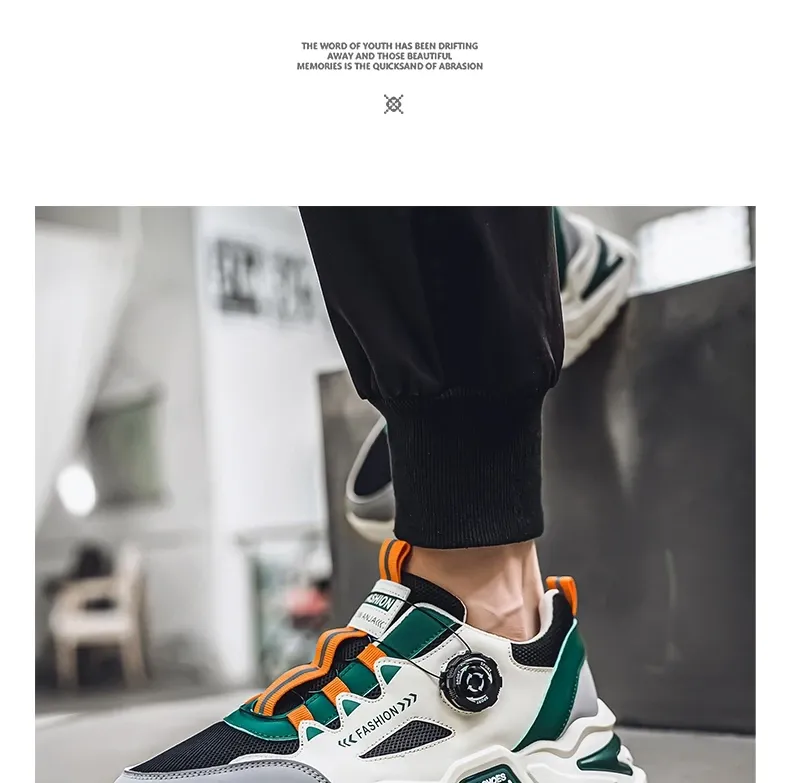 Men's Korean Fashion Sneakers: Casual Sports Shoes, Soft Sole, Non-Slip Outdoor Running Shoes for All Seasons, Student Style showcase 7