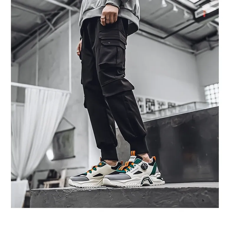 Men's Korean Fashion Sneakers: Casual Sports Shoes, Soft Sole, Non-Slip Outdoor Running Shoes for All Seasons, Student Style showcase 6