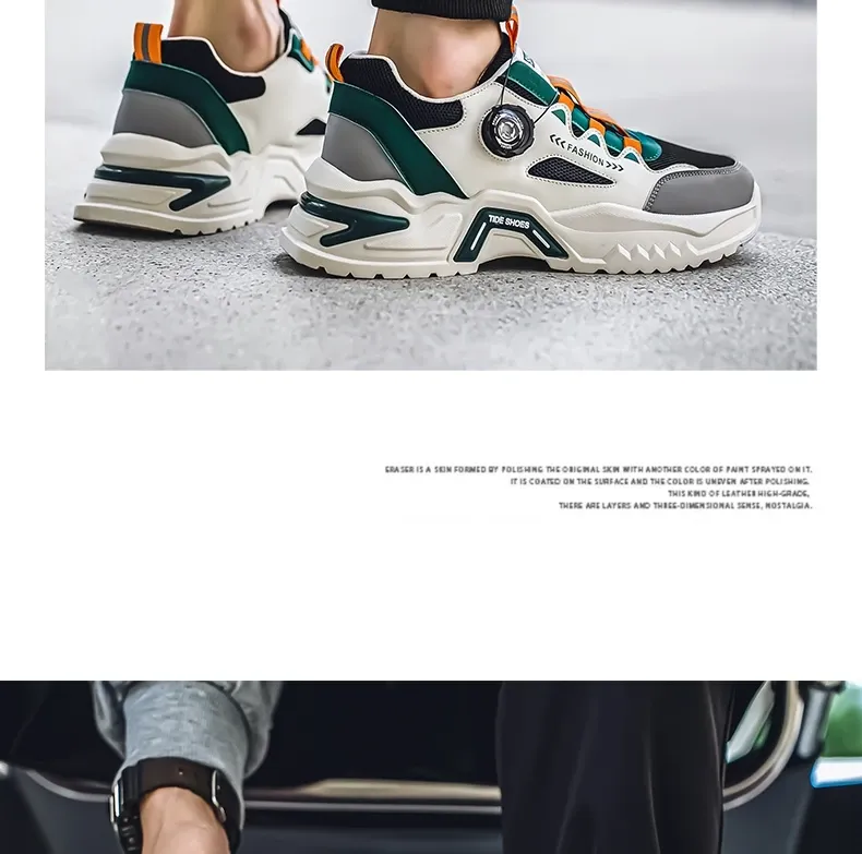 Men's Korean Fashion Sneakers: Casual Sports Shoes, Soft Sole, Non-Slip Outdoor Running Shoes for All Seasons, Student Style showcase 10