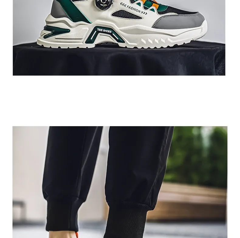 Men's Korean Fashion Sneakers: Casual Sports Shoes, Soft Sole, Non-Slip Outdoor Running Shoes for All Seasons, Student Style showcase 9