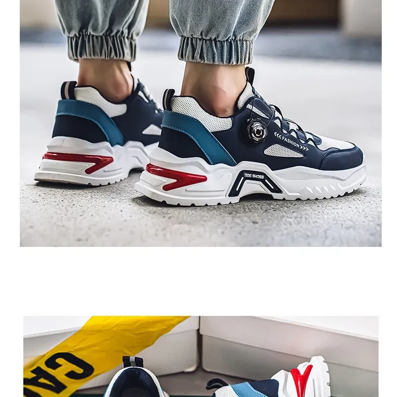 Men's Korean Fashion Sneakers: Casual Sports Shoes, Soft Sole, Non-Slip Outdoor Running Shoes for All Seasons, Student Style showcase 16