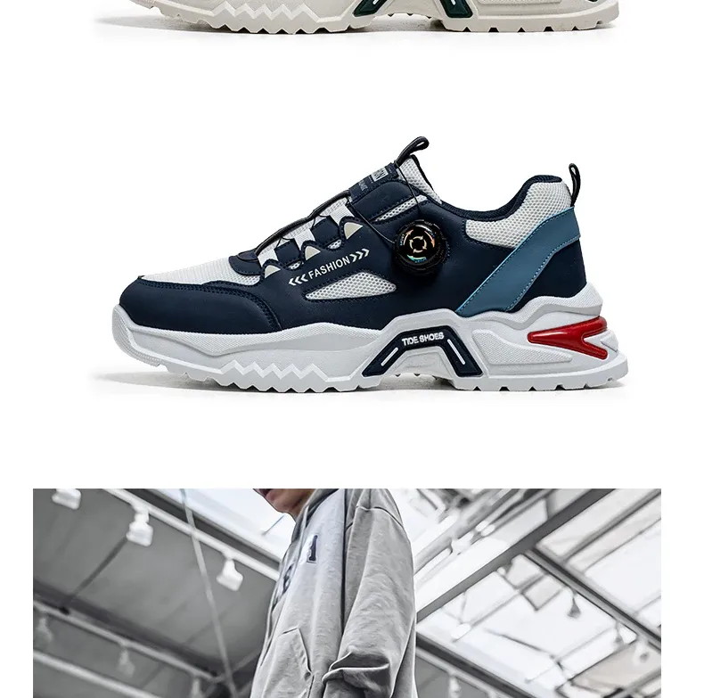 Men's Korean Fashion Sneakers: Casual Sports Shoes, Soft Sole, Non-Slip Outdoor Running Shoes for All Seasons, Student Style showcase 5