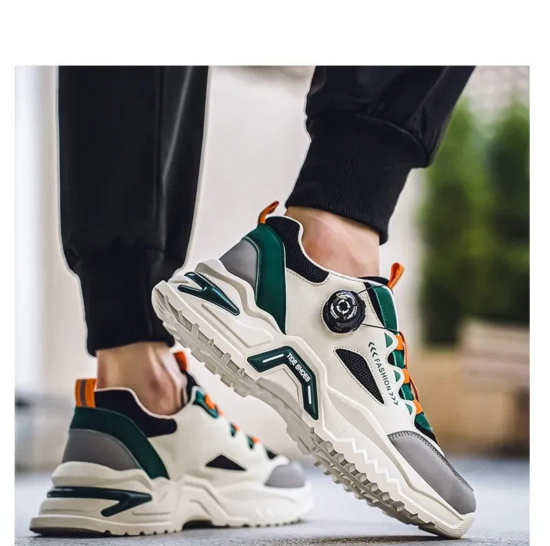 Men's Korean Fashion Sneakers: Casual Sports Shoes, Soft Sole, Non-Slip Outdoor Running Shoes for All Seasons, Student Style showcase 2