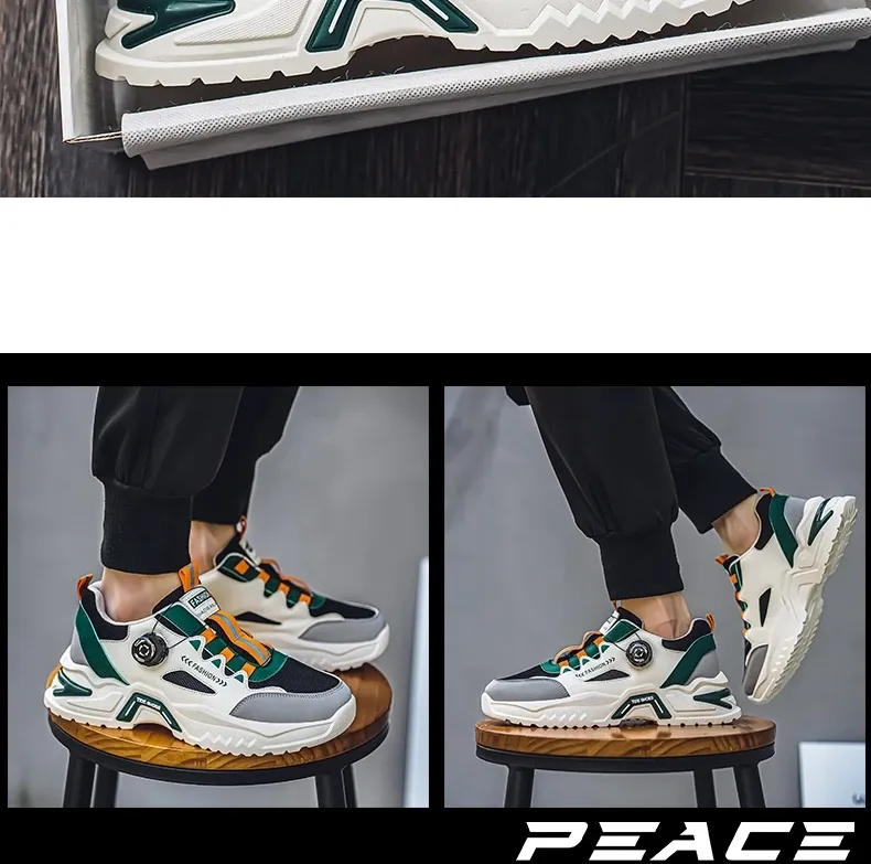 Men's Korean Fashion Sneakers: Casual Sports Shoes, Soft Sole, Non-Slip Outdoor Running Shoes for All Seasons, Student Style showcase 13
